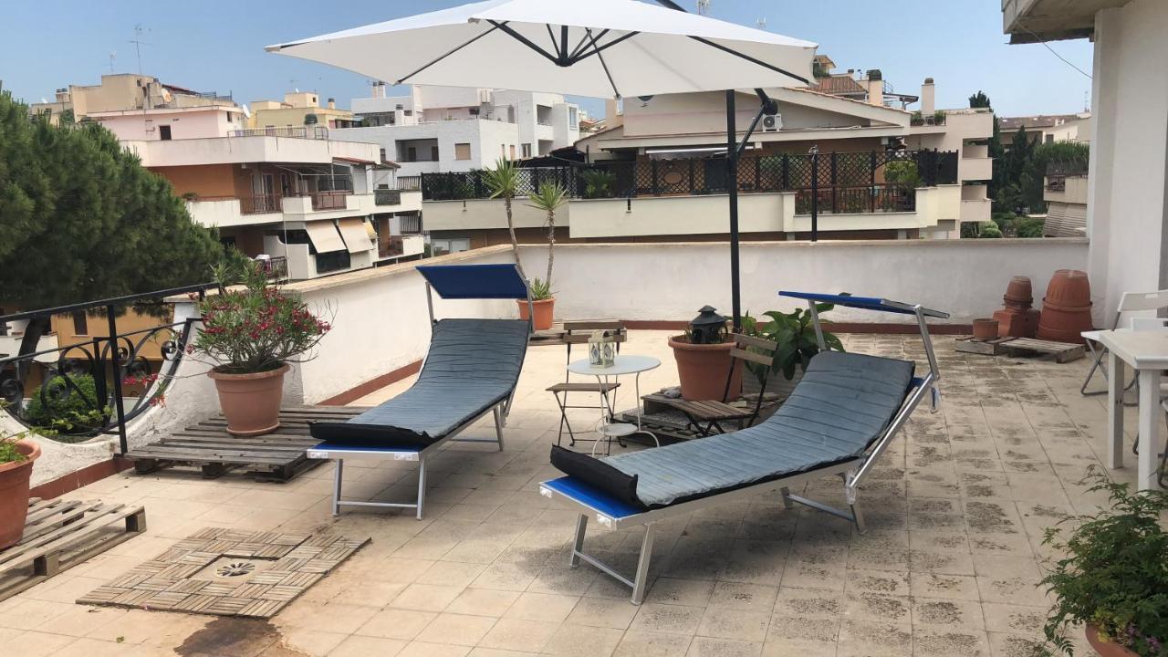 Attico Terramare - Beach & Maxi Terrace & Electricbbq Санта-Маринелла Экстерьер фото